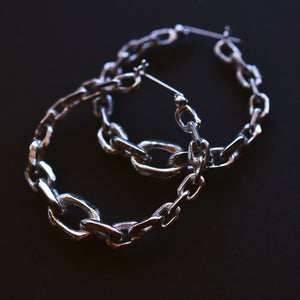 UFO Hoop Earrings - Chain